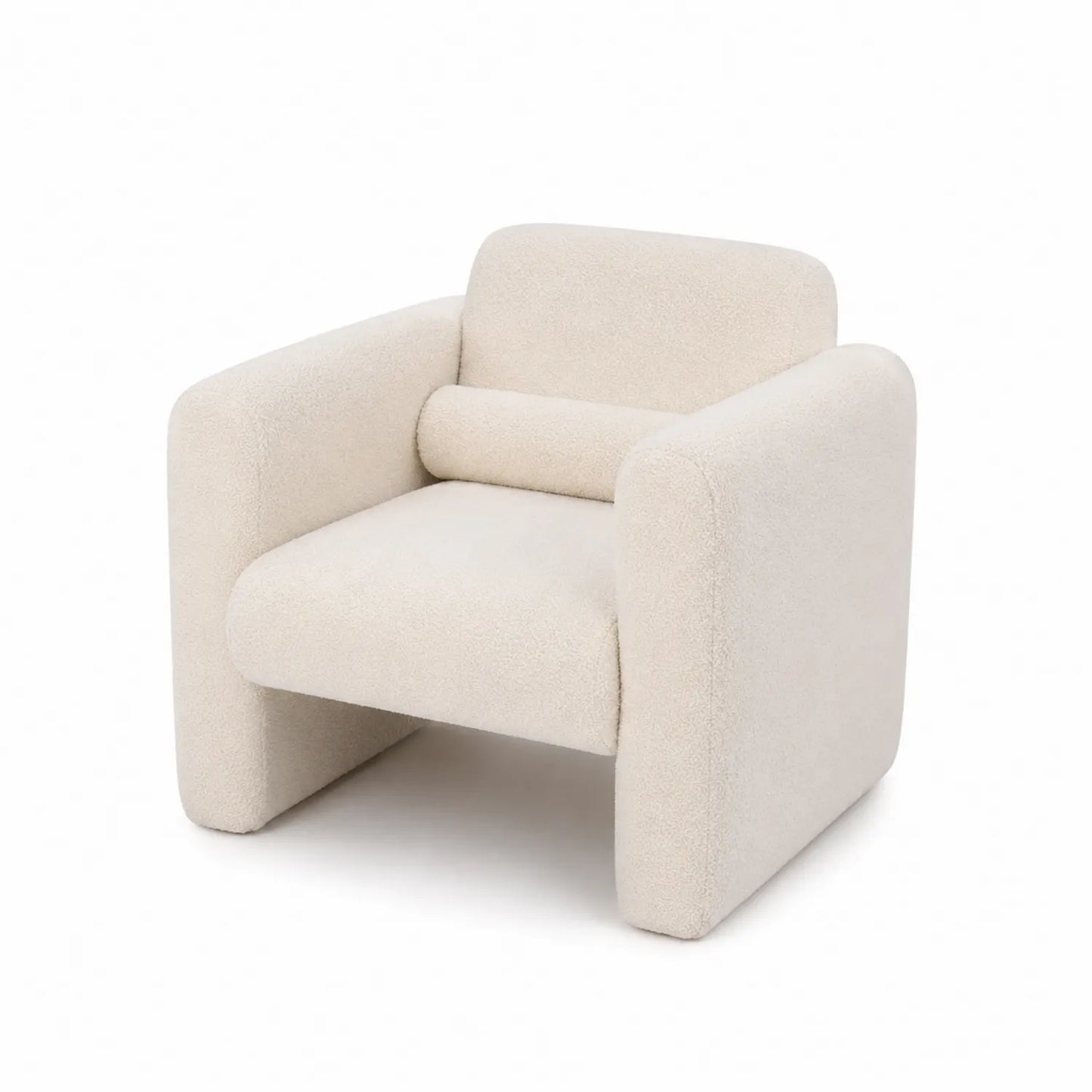 Sessel Beige 100% Polyester 90cm x 85cm x 75cm